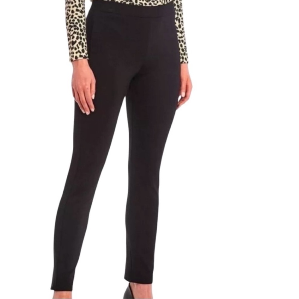 Jude Connally Olivia Ponte Knit Pants Women’s Size S Back Zip Stretch Classic